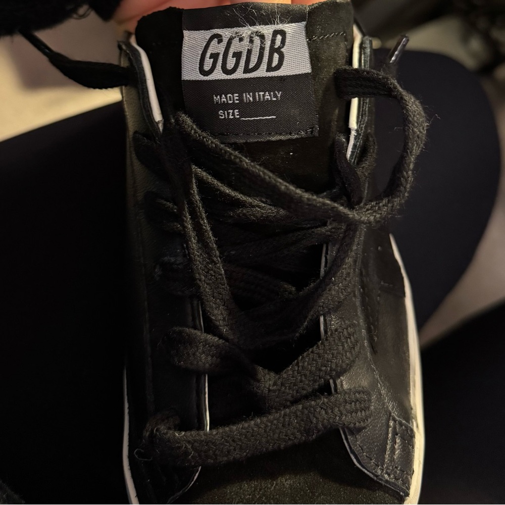 Black Golden Goose Superstar Sneakers - Picture 8 of 8